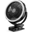 amacool 10000mah 8 inch Camping fan with LED Lantern