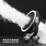 amacool 10000mah 8 inch Camping fan with LED Lantern