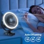 amacool 10000mah 8 inch Camping fan with LED Lantern