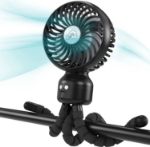 Amacool 4000mah Auto Oscillating Stroller Fan