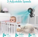 Amacool 4000mah Auto Oscillating Stroller Fan