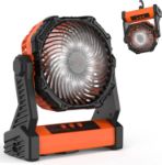 amacool 10000mAh camping fan with LED Light	