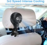 Amacool Portable Baby Stroller Fan, Auto Oscillating Battery Operated Fan