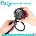 AMACOOL Neck Fan 2600mah Battery Operated Neckband Fan 6-Speed Hand-Free Wearable Personal Fan for Hot Flashes Home Office Travel Outdoor Sports 