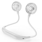 AMACOOL Neck Fan 2600mah Battery Operated Neckband Fan 6-Speed Hand-Free Wearable Personal Fan for Hot Flashes Home Office Travel Outdoor Sports 