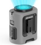 AMACOOL wearable rechargeable waist clip-on fan with 4 speed settings