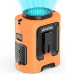 AMACOOL Mini Portable Waist Fan Clip on, 13000RPM Rapid-Cooling Personal Neck Fans, 5000mAh Rechargeable, 4 Speeds Wearable Shirt Belt Fan for Outdoor Work Jobsite Travel Camping, Gifts for Men Dad