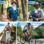 AMACOOL 14500mAh Portable Waist Fan, Strong Wind Power for Full Body Cooling Shirt Fan, 5 Speed Wearable Belt Clip on Fans, Battery Operated Personal Neck Fans for Outdoor Work Camping Travel