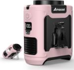 AMACOOL rechargeable portable waist fan clip-on wearable personal cooling fan with LED light - Pink